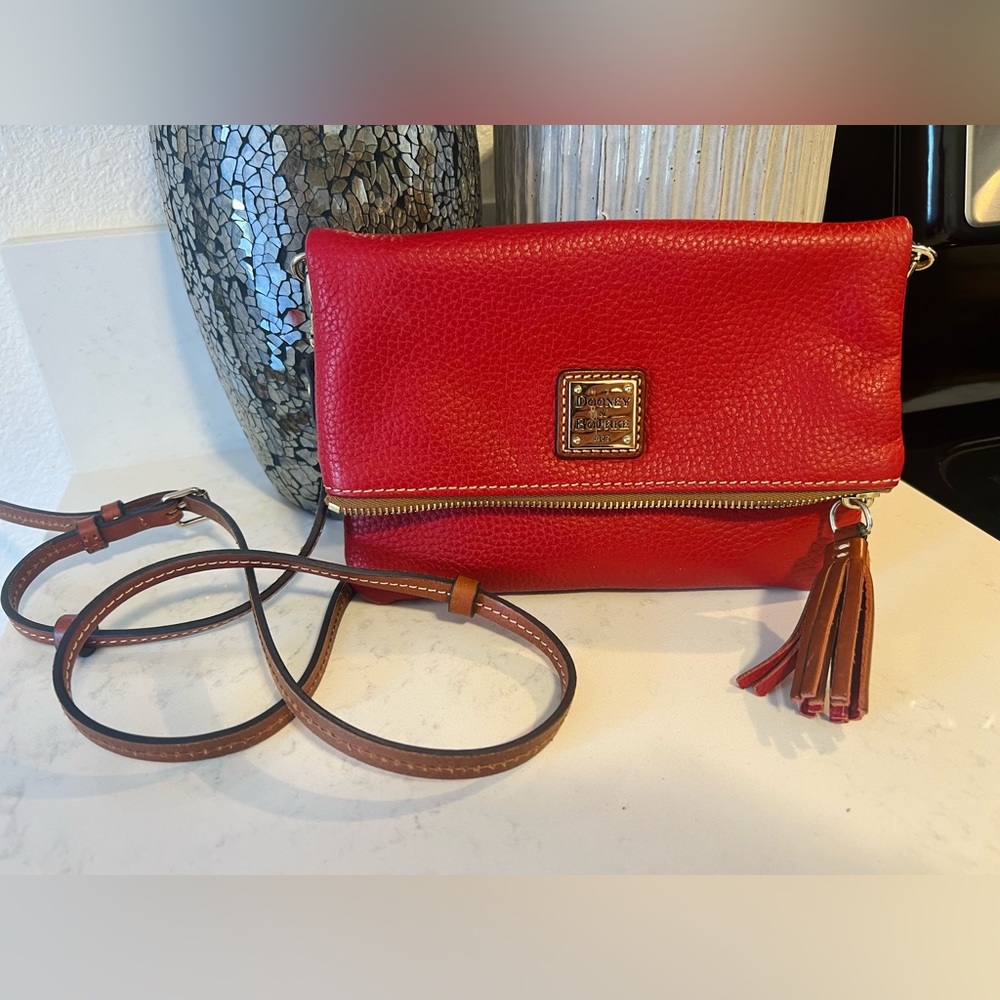 Dooney & Bourke Handbag, Pebble Grain Foldover Zip Crossbody